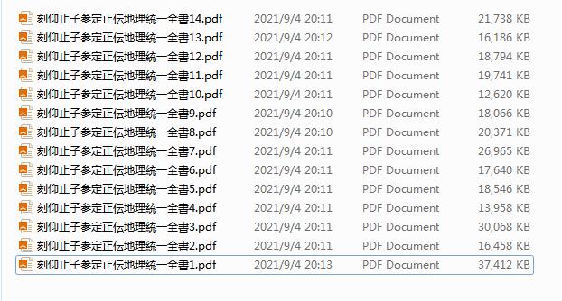 刻仰止子参定正伝地理統一全書 著者余象斗（明）明崇禎01年刊本