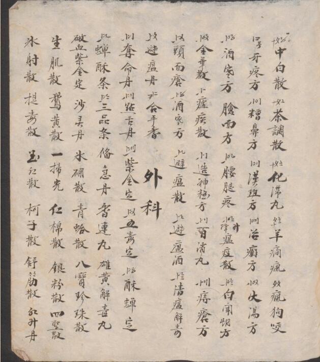 丸散处