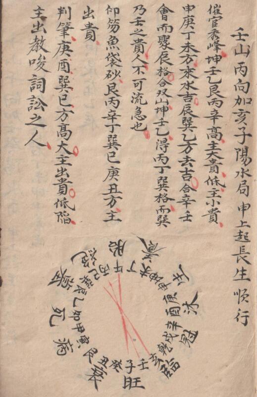 廿四山分金秘旨，风水手抄38页