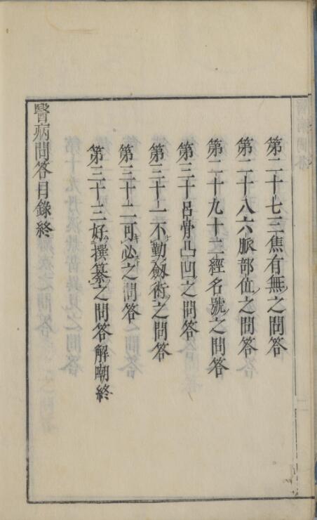 医病問答