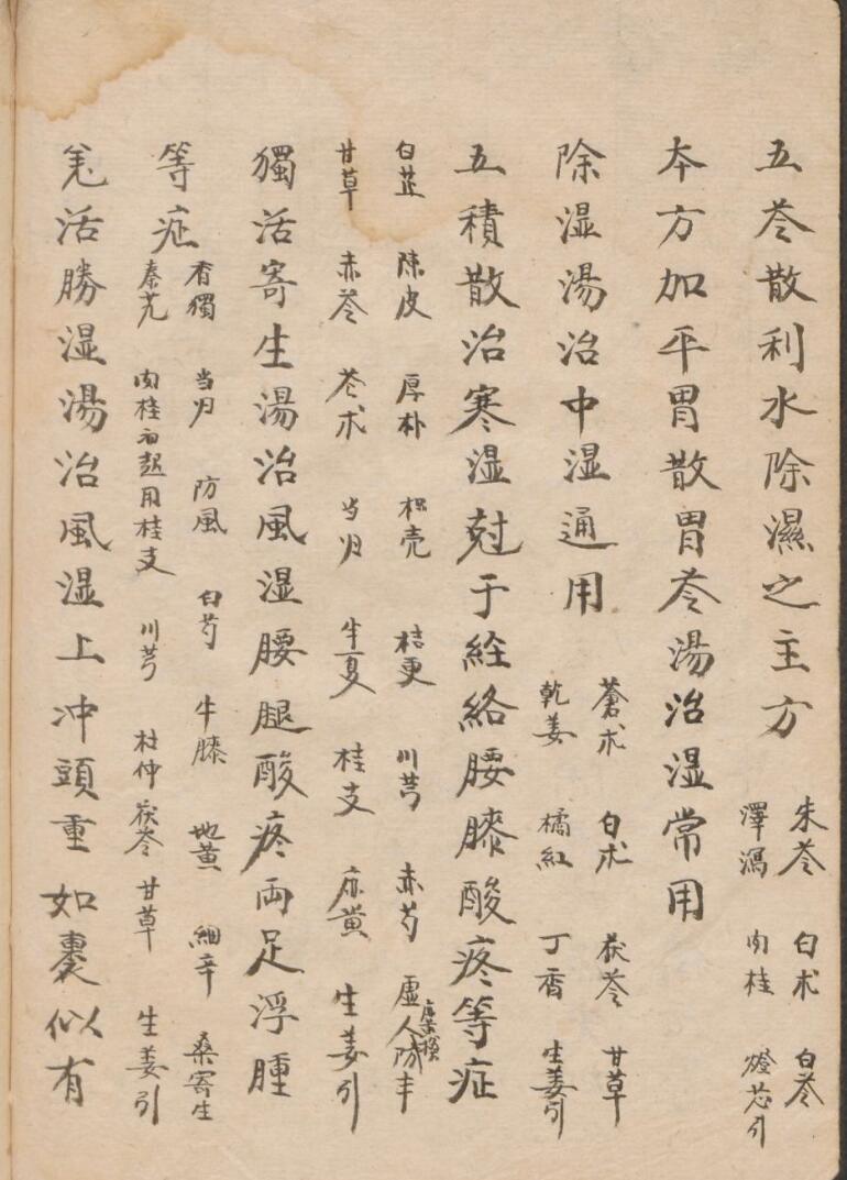 抄录诸病药方