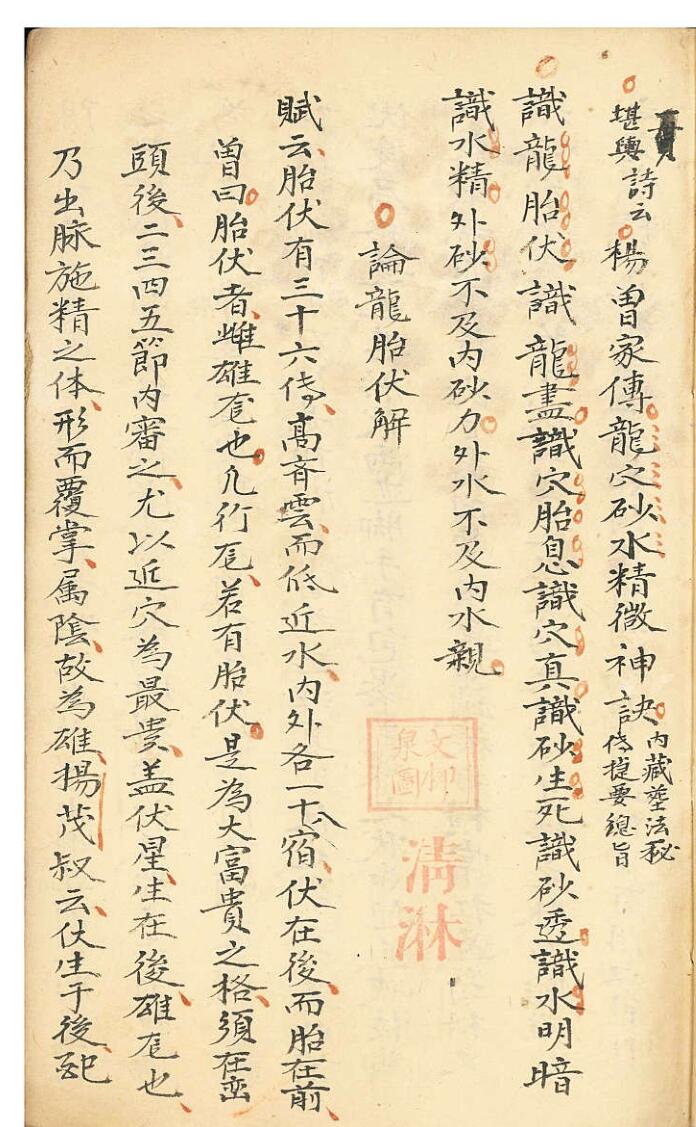 杨曾家传龙穴砂水精微