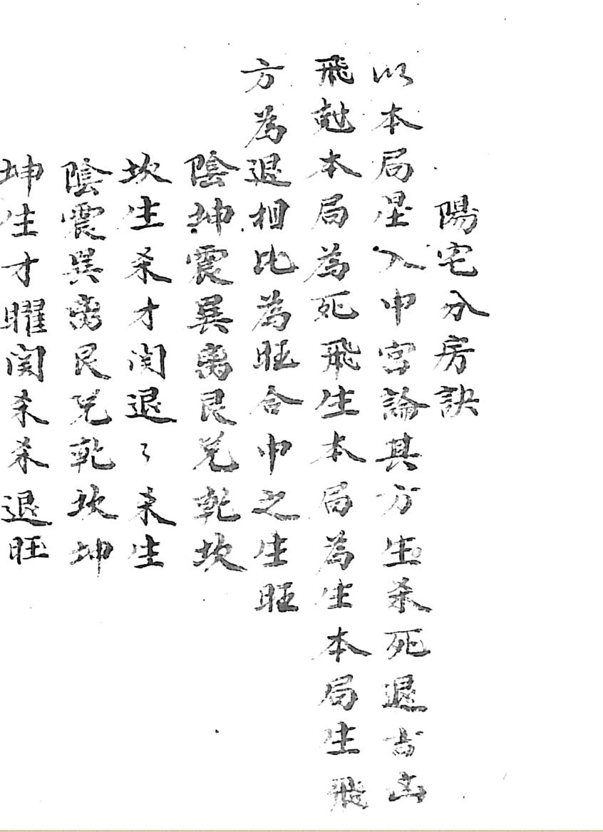 阳宅分房诀