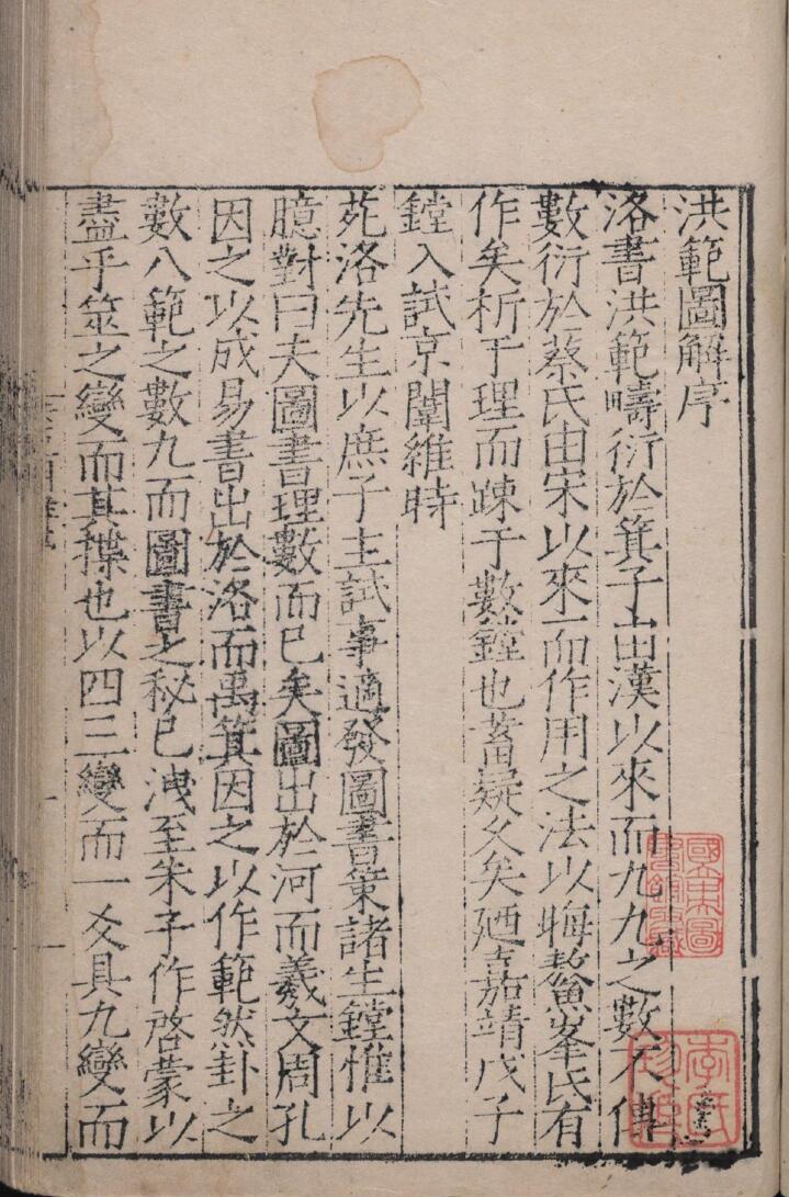 河图洛书《洪范图解》