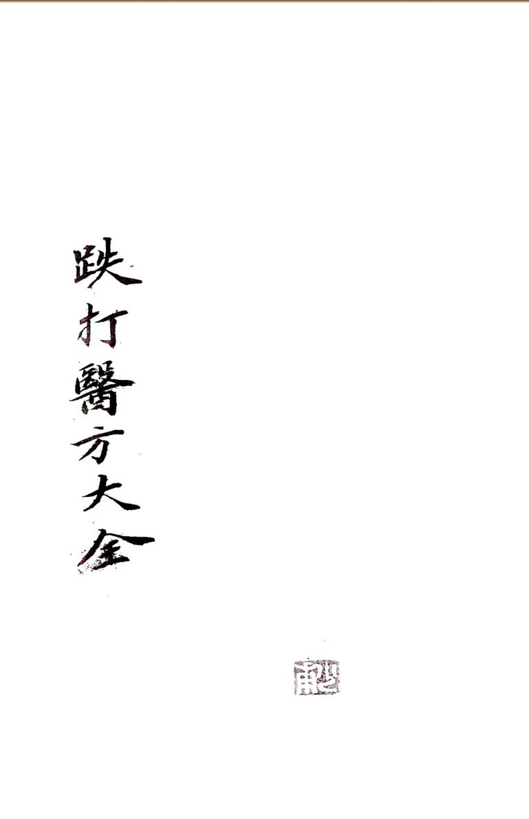 跌打医方大全