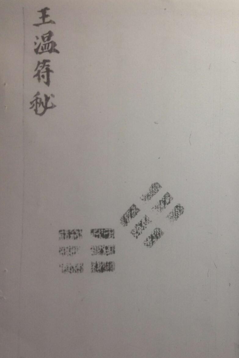 《王温符秘》