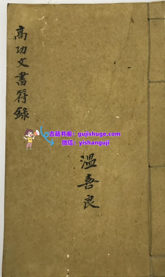 《高功文书符箓》