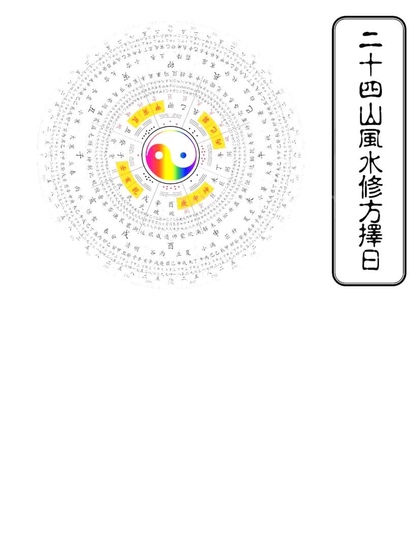 二十四山风水修方择日